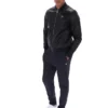 Schwarze Malyk Archive Influence Kunstlederjacke