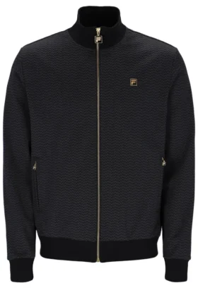 Schwarze Mathers Herringbone Trainingsjacke