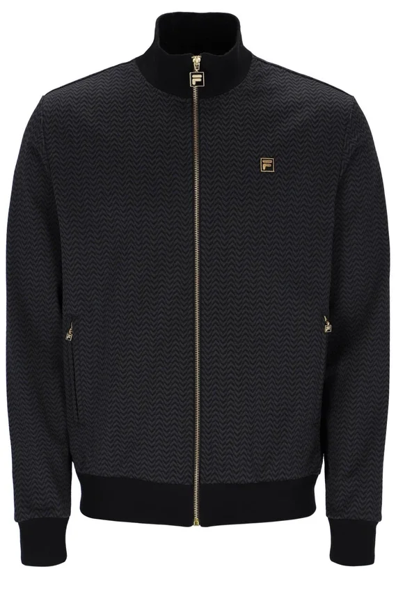 Schwarze Mathers Herringbone Trainingsjacke
