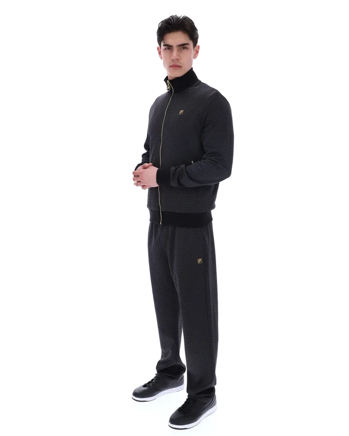 Schwarze Mathers Herringbone Trainingsjacke