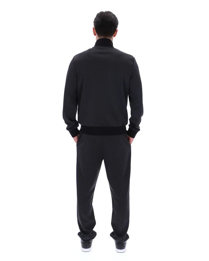 Schwarze Mathers Herringbone Trainingsjacke