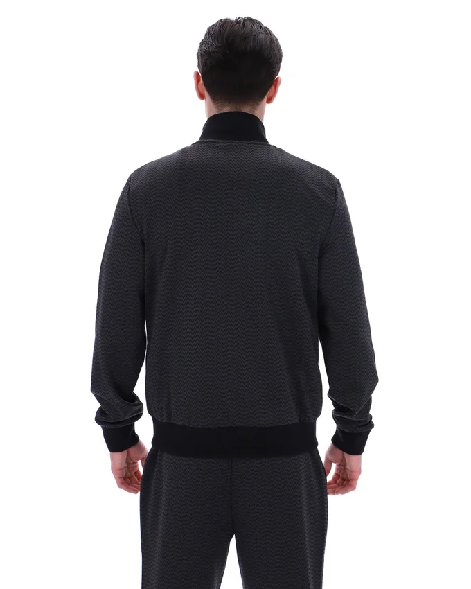Schwarze Mathers Herringbone Trainingsjacke