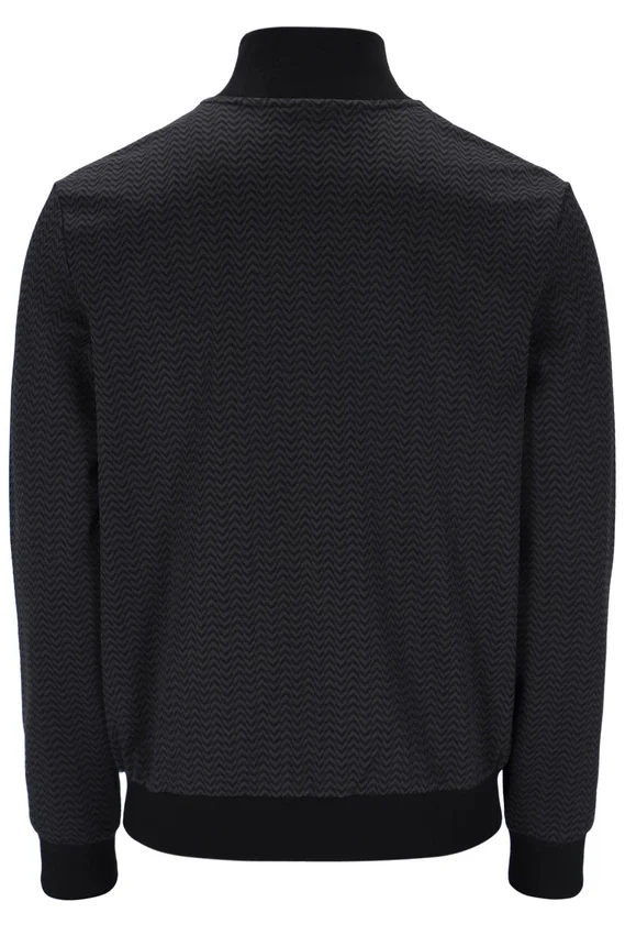 Schwarze Mathers Herringbone Trainingsjacke
