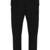 Schwarze Molveno-Hose mit Biesen und schmalem Bein