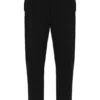 Schwarze Molveno-Hose mit Biesen und schmalem Bein