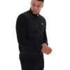 Schwarze „Moor“ Jacke mit wattierter Vorderseite