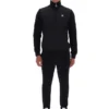 Schwarze „Moor“ Jacke mit wattierter Vorderseite