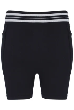 Schwarze nahtlose Casa-Radsport-Shorts