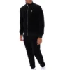 Schwarze „Nero“ Velours-Trainingsjacke