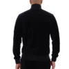 Schwarze „Nero“ Velours-Trainingsjacke