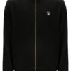 Schwarze „Nero“ Velours-Trainingsjacke
