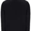 Schwarze „Roman“-Jacke mit durchgehendem Reißverschluss und Banddetails