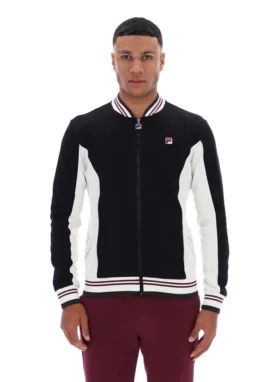 Schwarze Settanta Baseball-Trainingsjacke