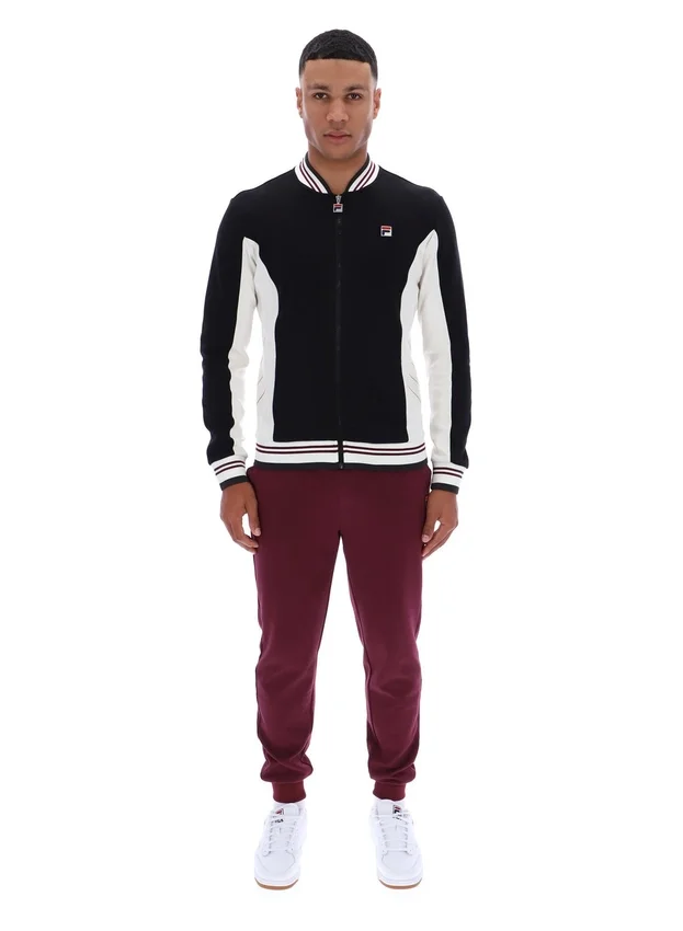 Schwarze Settanta Baseball-Trainingsjacke