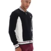 Schwarze Settanta Baseball-Trainingsjacke