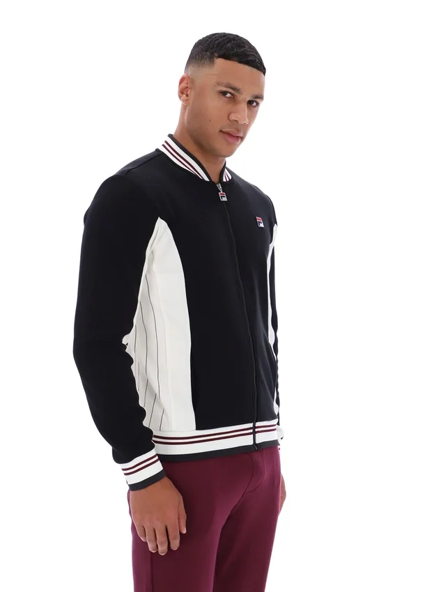 Schwarze Settanta Baseball-Trainingsjacke