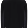 Schwarze „Tie Breaker“-Jacke mit Trichterkragen