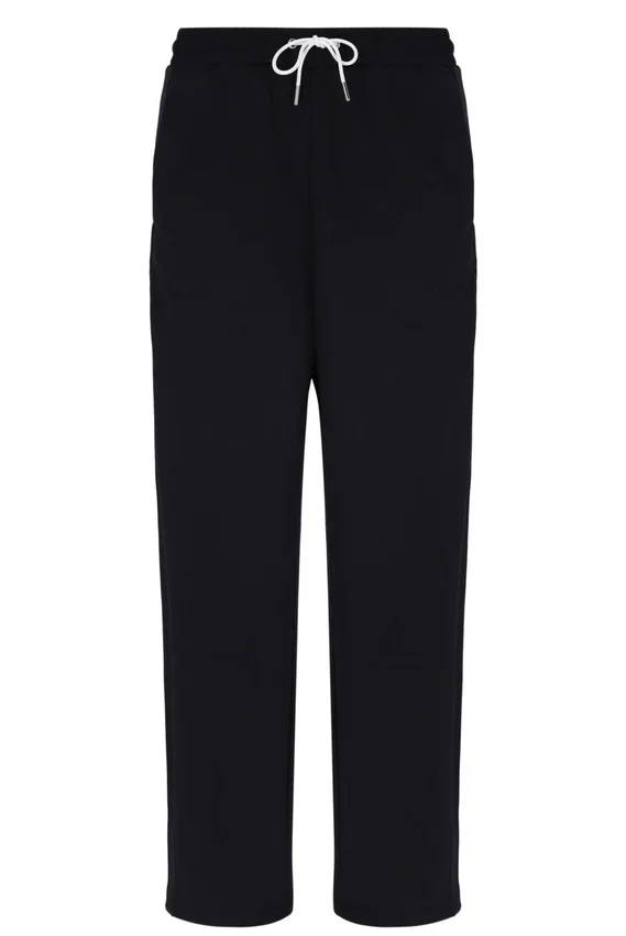 Schwarze Ventisei-Hose mit geradem Bein