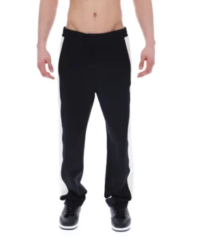 Schwarze, vom Ali-Tennis inspirierte Hose