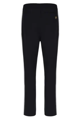 Schwarze, vom Ali-Tennis inspirierte Hose