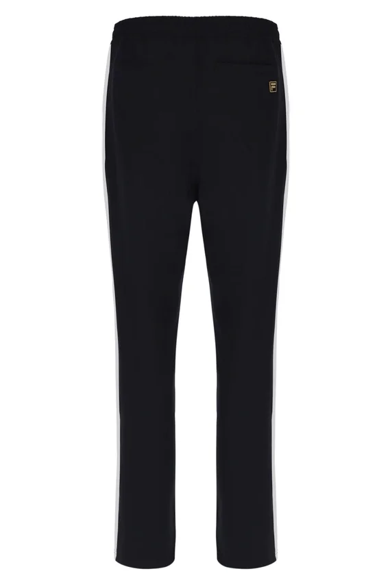 Schwarze, vom Ali-Tennis inspirierte Hose