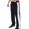 Schwarze, vom Ali-Tennis inspirierte Hose