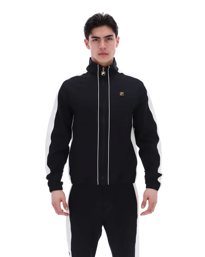 Schwarze, vom Tennis inspirierte Lugo-Jacke