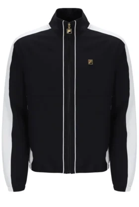 Schwarze, vom Tennis inspirierte Lugo-Jacke