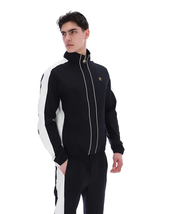 Schwarze, vom Tennis inspirierte Lugo-Jacke