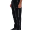 Schwarze Wella-Velourshose mit geradem Bein