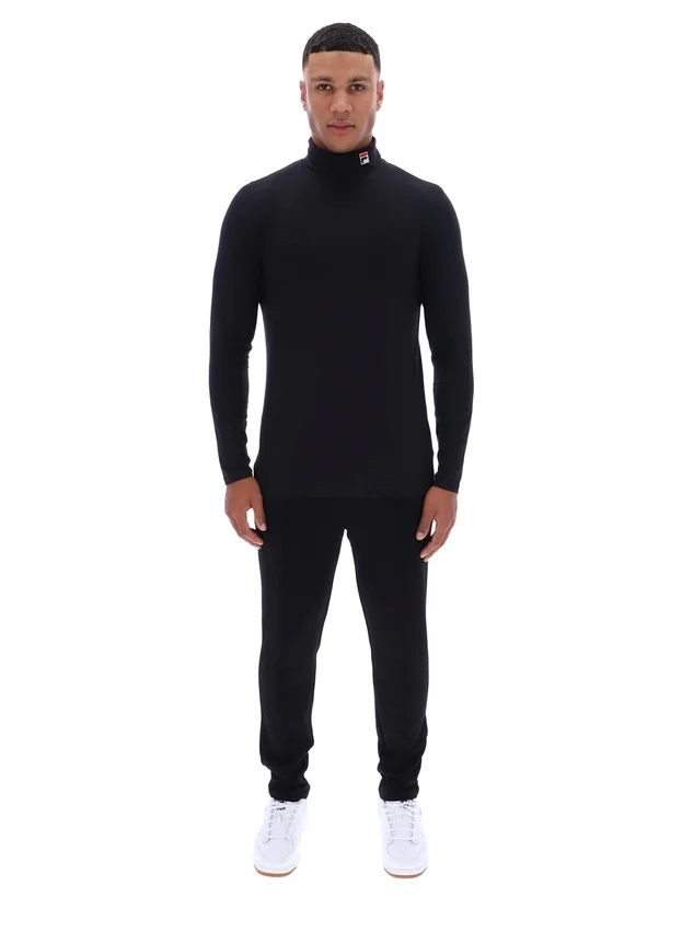 Schwarzer 19th Classic Rollkragenpullover