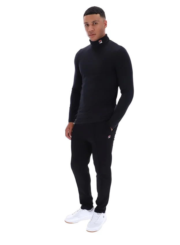 Schwarzer 19th Classic Rollkragenpullover