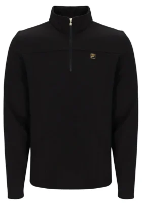 Schwarzer Hogan 1/4-Reißverschluss-Pullover