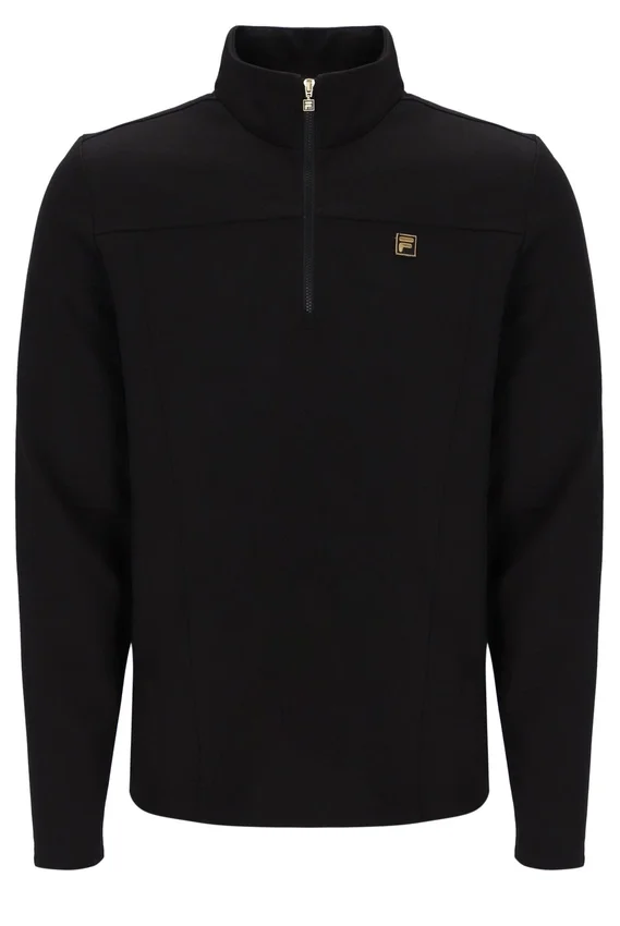 Schwarzer Hogan 1/4-Reißverschluss-Pullover