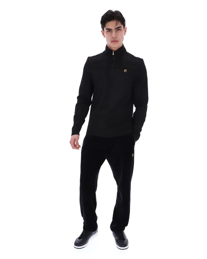 Schwarzer Hogan 1/4-Reißverschluss-Pullover