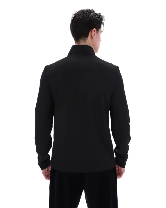 Schwarzer Hogan 1/4-Reißverschluss-Pullover