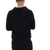 Schwarzer Tenconi-Kapuzenpullover mit Reißverschluss