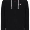 Schwarzer Tenconi-Kapuzenpullover mit Reißverschluss