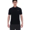 Schwarzes Barns Strick-Polo