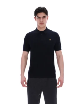 Schwarzes Barns Strick-Polo