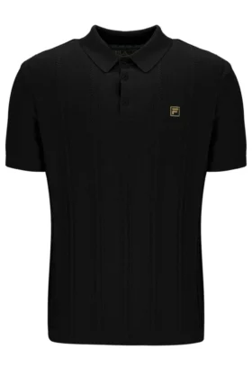Schwarzes Barns Strick-Polo