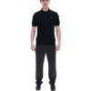 Schwarzes Barns Strick-Polo