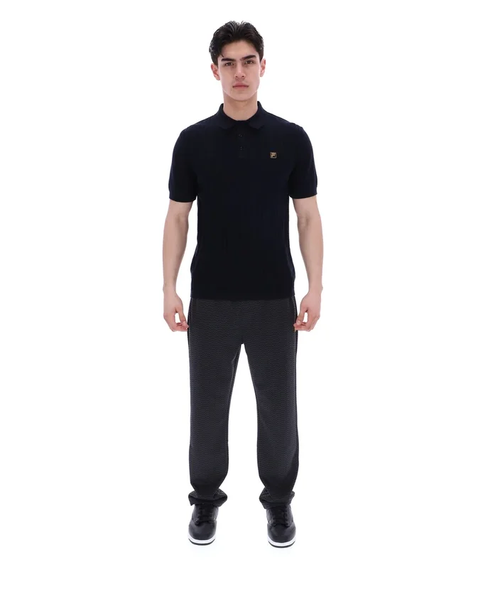 Schwarzes Barns Strick-Polo