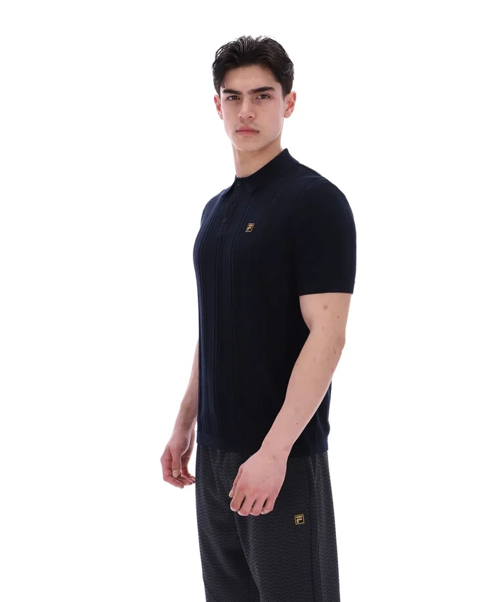 Schwarzes Barns Strick-Polo