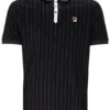 Schwarzes BB1 Classic Vintage gestreiftes Polohemd