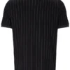 Schwarzes BB1 Classic Vintage gestreiftes Polohemd
