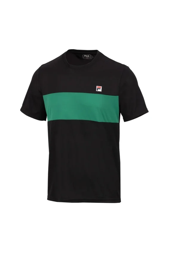 Schwarzes Bosse Tennis-T-Shirt