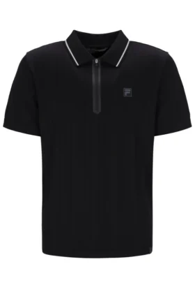 Schwarzes Casa Cable Zip Polo