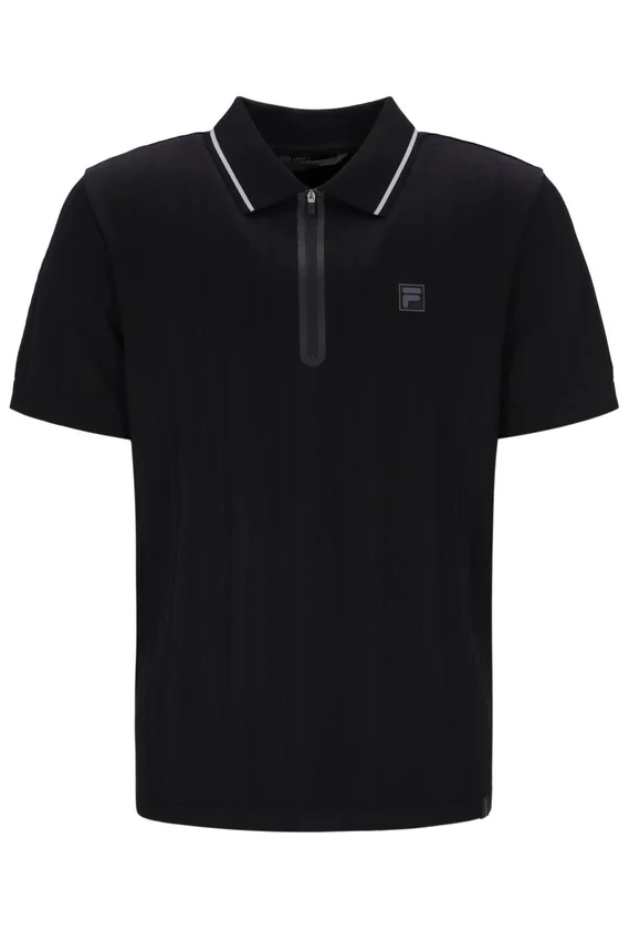 Schwarzes Casa Cable Zip Polo
