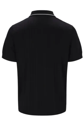 Schwarzes Casa Cable Zip Polo